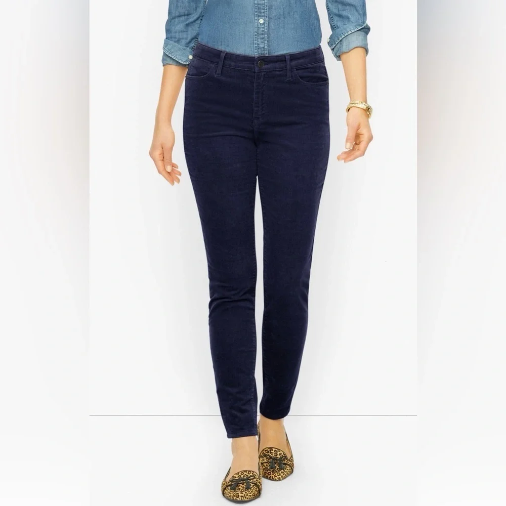 Talbots Stretch Corduroy Jeggings Blue Size 8P